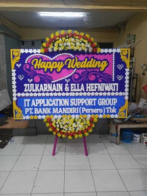 Papan Bunga di Gedung Serbaguna Merak